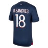 Maillot de Supporter Paris Saint-Germain 2023-24 R.Sanches 18 Domicile Pour Homme